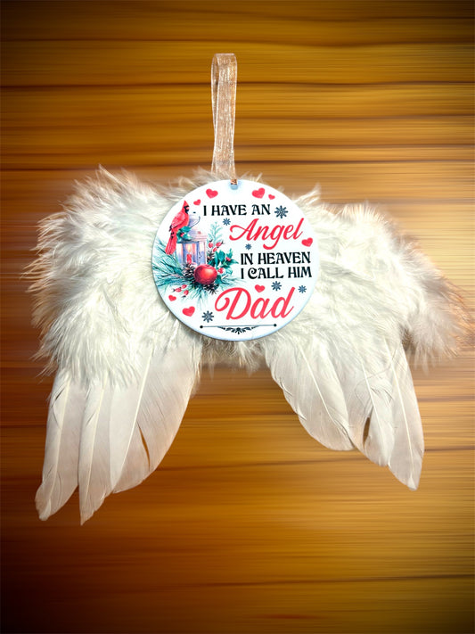 Angel In Heave Called Dad Ornament