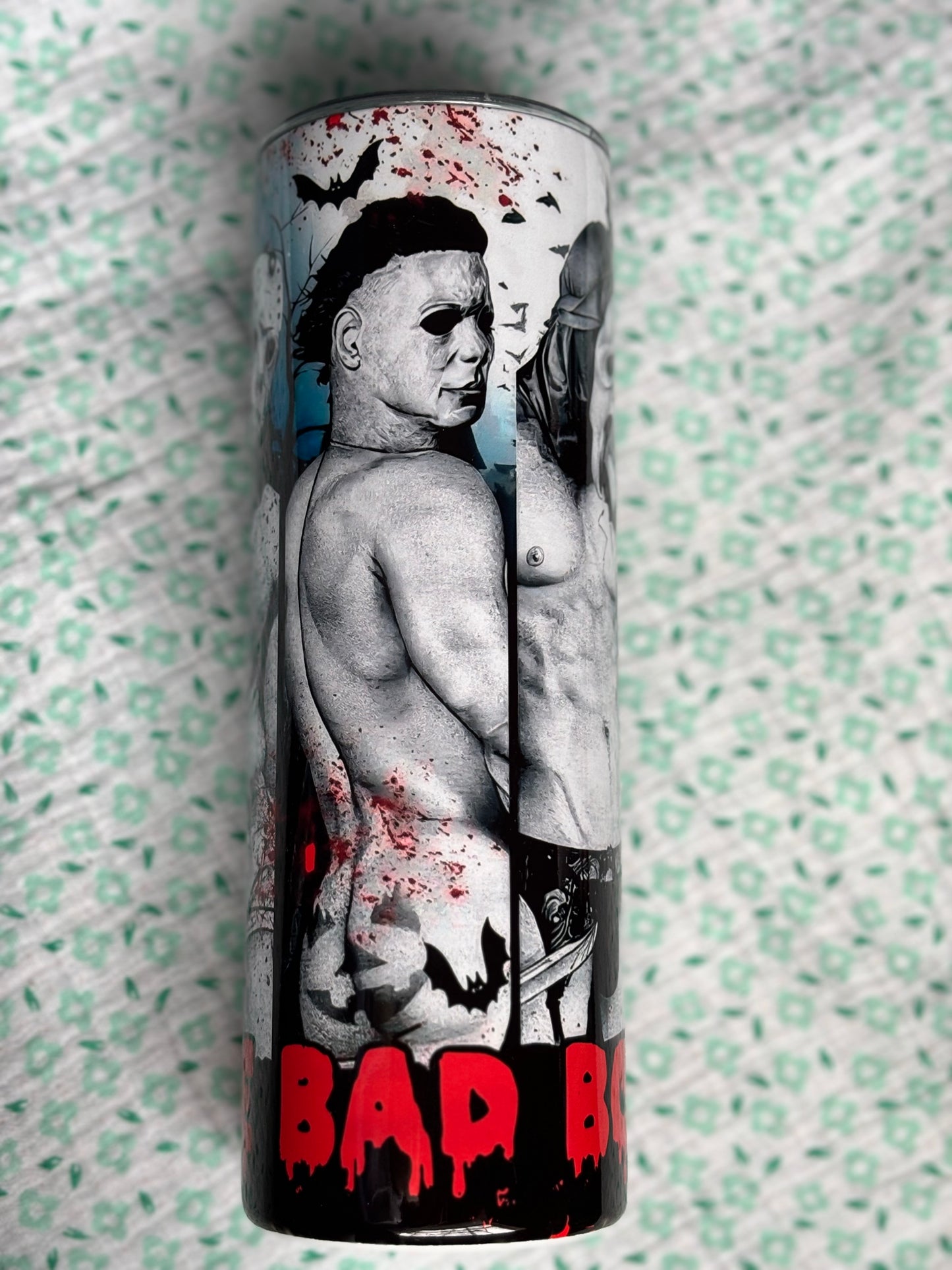 I Like Bad Boys Horror Themed Tumbler