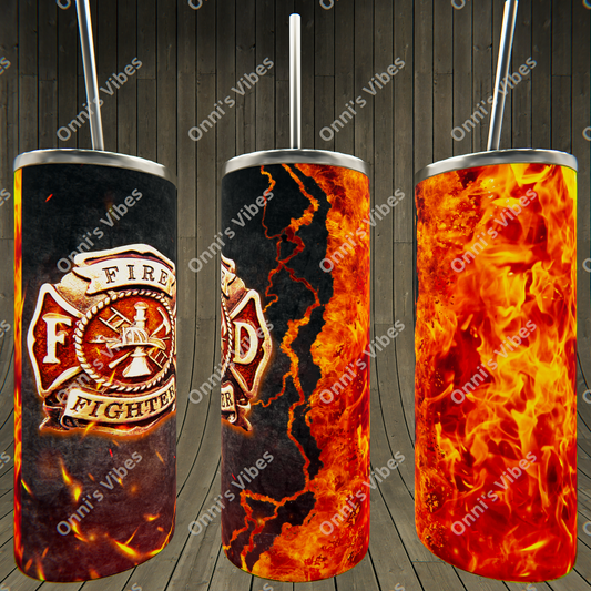 Fire Fighter Tumbler