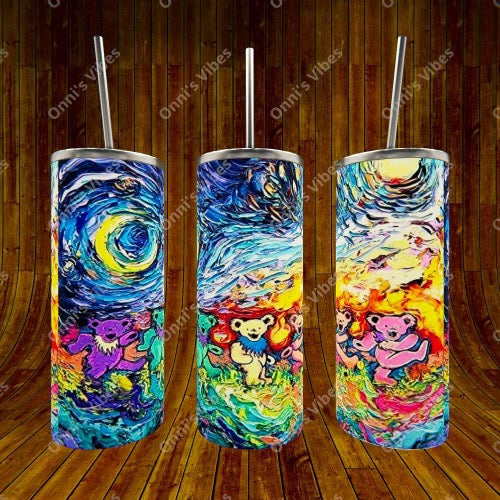 Tie Die GD Bear Tumbler